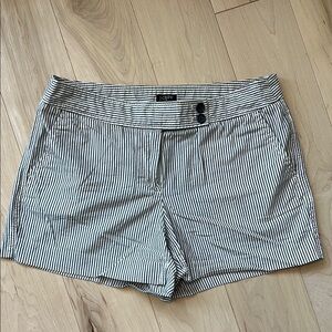 J. Crew Black and White Striped Women's Shorts